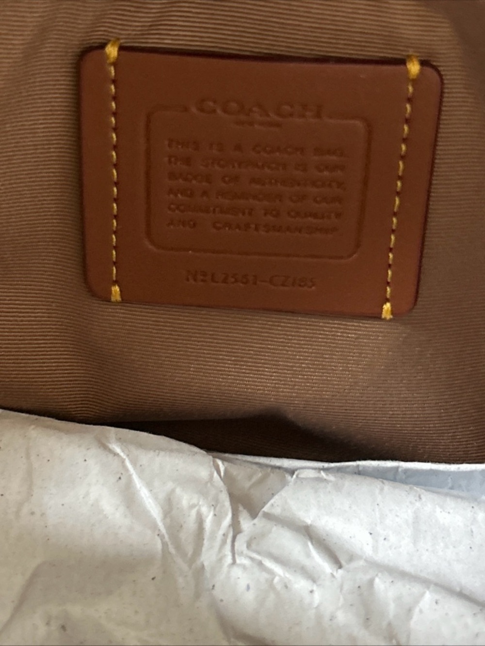 NWT Coach Jamie Camera Bag Siganture Canvas With Stripe CZ185 Sand/Taupe Stripe - Picture 13 of 13